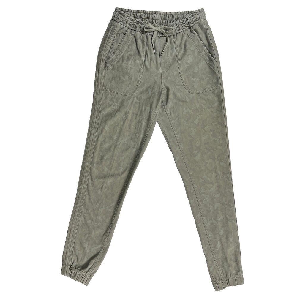 Athleta Farallon Jogger Pants 4T 4 Tall Green Stratum Camo Printed 593178 SP21
